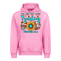 Fuchsia Pink i m just out here trusting god proverbs 3 5,6 Urban Hoodie - JahusDesignShop