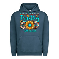 Pigment Midnight Navy i m just out here trusting god proverbs 3 5,6 Urban Hoodie - JahusDesignShop