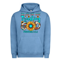 Pigment Pebble Blue i m just out here trusting god proverbs 3 5,6 Urban Hoodie - JahusDesignShop