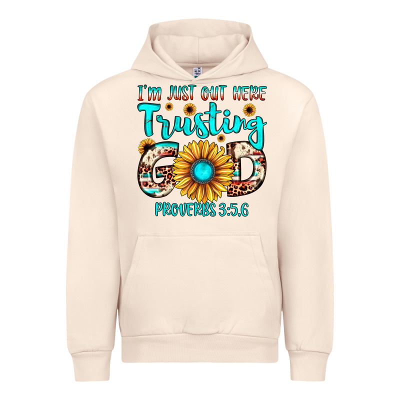 I M Just Out Here Trusting God Proverbs 3 5,6 Urban Hoodie by JahusDesignShop | Teevron