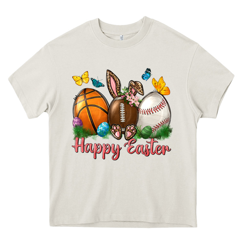 Happy Easter Sports With Butterfly Heavy Core Tee by NancyCooperArtShop | Teevron