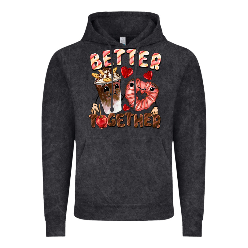 Better Together Valentine's Day Vintage Hoodie by FaDigitalArtStudio | Teevron