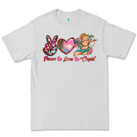 Dove Grey peace love cupid Premium Tee - RanaPortraitStore