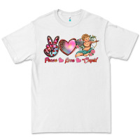 White peace love cupid Premium Tee - RanaPortraitStore