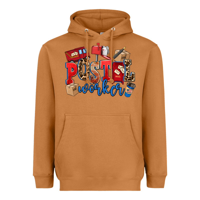 Postal Worker Heavyweight Hoodie by AdoDesignShop | Teevron