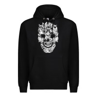 Black Matching Family French Bulldog Dog Skull Costume Halloween Premium Hoodie - maiPhamDesign