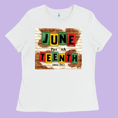 Juneteenth Free Ish Since 1865 Ladies Tee Designed By Tumblerdesignbyshophia