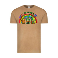Vintage Camel Happy St. Patrick's Day rainbow gnomes Vintage Tee - CowGirlArtShop