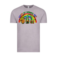 Vintage Zinc Happy St. Patrick's Day rainbow gnomes Vintage Tee - CowGirlArtShop
