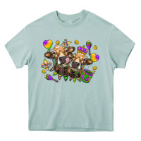 Arona Mardi Gras heifers Heavy Core Tee - NancyCooperArtShop