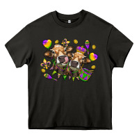 Asphalt Mardi Gras heifers Heavy Core Tee - NancyCooperArtShop