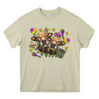 Mossy Mardi Gras heifers Heavy Core Tee - NancyCooperArtShop