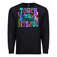 Black touch me and i will bite Premium Sweatshirt - AdoDesignShop