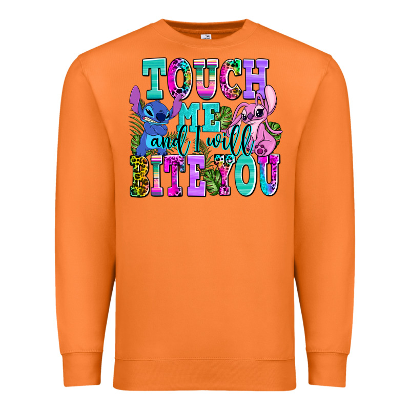 Touch Me And I Will Bite Premium Sweatshirt by AdoDesignShop | Teevron