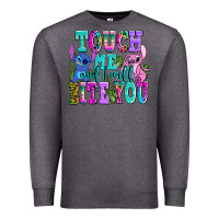 Charcoal Heather touch me and i will bite Premium Sweatshirt - AdoDesignShop