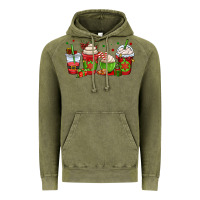 Vintage Olive christmas coffee cups Vintage Hoodie - OliviaCreatesArt