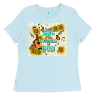 Baby Blue i will sing of the goodness of god Ladies Tee - TumblerDesignByShophia