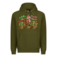 Army Green Giddy Up Jingle Horse Pick Up Your Feet Premium Hoodie - CowhideDigitalArt