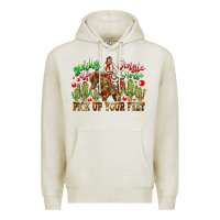 Oatmeal Heather Giddy Up Jingle Horse Pick Up Your Feet Premium Hoodie - CowhideDigitalArt