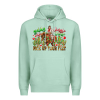 Seafoam Giddy Up Jingle Horse Pick Up Your Feet Premium Hoodie - CowhideDigitalArt