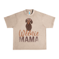 French Oak Dog Lover Women Gift Weenie Mama Pet Mom Wiener Dachshund Urban Heavy Tee - maiPhamDesign