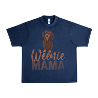 Navy Dog Lover Women Gift Weenie Mama Pet Mom Wiener Dachshund Urban Heavy Tee - maiPhamDesign