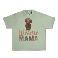 Oil Green Dog Lover Women Gift Weenie Mama Pet Mom Wiener Dachshund Urban Heavy Tee - maiPhamDesign