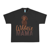 Pigment Black Dog Lover Women Gift Weenie Mama Pet Mom Wiener Dachshund Urban Heavy Tee - maiPhamDesign