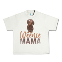 Pistachio Dog Lover Women Gift Weenie Mama Pet Mom Wiener Dachshund Urban Heavy Tee - maiPhamDesign