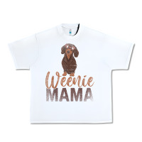 Dog Lover Women Gift Weenie Mama Pet Mom Wiener Dachshund Urban Heavy Tee | Teevron