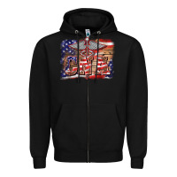 Black patriotic nurse certified nurse  assistant medilcal symbol  background Zipper Hoodie - BarkalooDesign