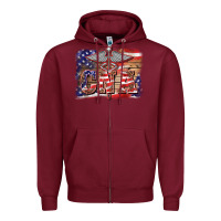 Burgundy patriotic nurse certified nurse  assistant medilcal symbol  background Zipper Hoodie - BarkalooDesign