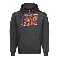 Charcoal Heather patriotic nurse certified nurse  assistant medilcal symbol  background Zipper Hoodie - BarkalooDesign