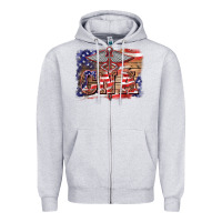 Heather Grey patriotic nurse certified nurse  assistant medilcal symbol  background Zipper Hoodie - BarkalooDesign