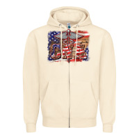 Sandshell patriotic nurse certified nurse  assistant medilcal symbol  background Zipper Hoodie - BarkalooDesign