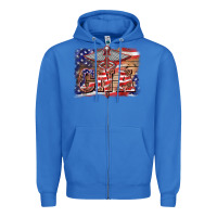 True Royal patriotic nurse certified nurse  assistant medilcal symbol  background Zipper Hoodie - BarkalooDesign
