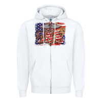 Patriotic Nurse Certified Nurse  Assistant Medilcal Symbol  Background Zipper Hoodie | Teevron