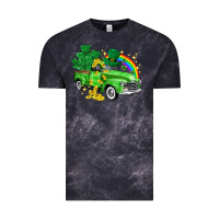 Cloud Black western truck St. Patrick's Day Vintage Tee - HowdyJamesFarm