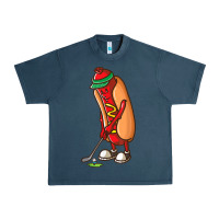 Midnight Navy Funny Golfing Hot Dog Golf Gifts Shirts for Men Boys Golfer Urban Heavy Tee - maiPhamDesign