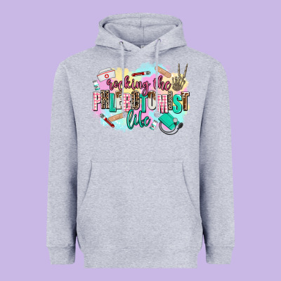 Rocking The Phlebotomist Life Heavyweight Hoodie Designed By Adodesignshop