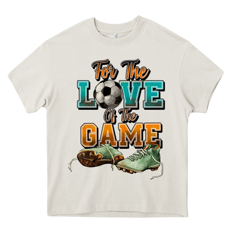 For The Love Of The Game Soccer Heavy Core Tee by NancyCooperArtShop | Teevron