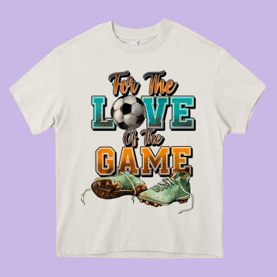 For The Love Of The Game Soccer Heavy Core Tee Designed By Nancycooperartshop