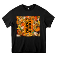 Black Pumpkin Junkie Heavy Core Tee - RanaPortraitStore