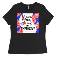 Black born free now i am expensive Ladies Tee - TumblerDesignByShophia