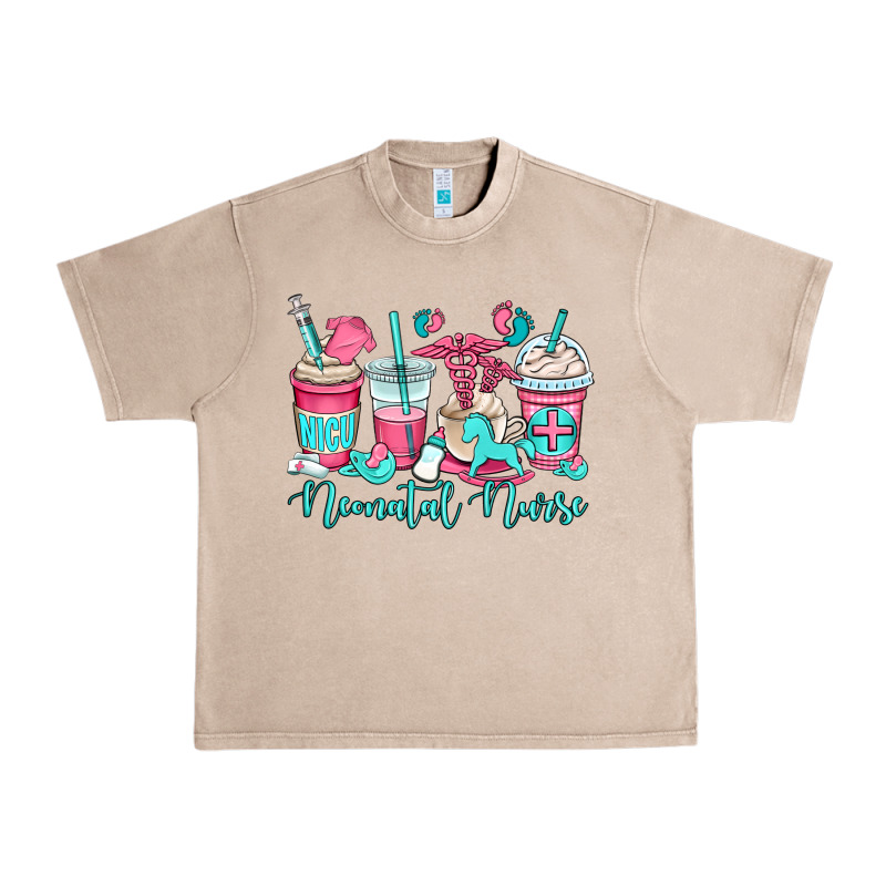 Nicu Neonatal Nurse Coffee Cups Urban Heavy Tee by OliviaCreatesArt | Teevron