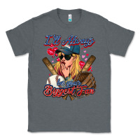 Charcoal Heather I'll always be your biggest fan Baseball Classic Tee - HowdyJamesFarm