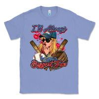 Colony Blue I'll always be your biggest fan Baseball Classic Tee - HowdyJamesFarm