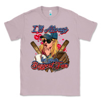 Lilac I'll always be your biggest fan Baseball Classic Tee - HowdyJamesFarm