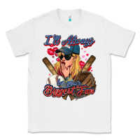 White I'll always be your biggest fan Baseball Classic Tee - HowdyJamesFarm