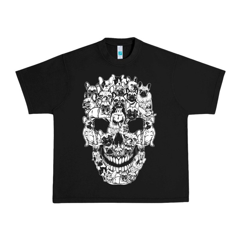 Matching Family French Bulldog Dog Skull Costume Halloween Urban Heavy Tee by maiPhamDesign | Teevron